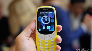 HMD Global juga merilis versi baru Nokia 3310 yang disebut Nokia 3310 Reborn, diumumkan pada Februari 2017. Foto: ash/detikcom