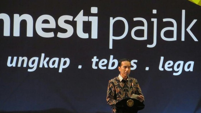 Presiden Joko Widodo di acara Farewell Tax Amnesty.