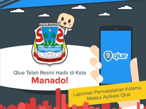 Qlue Mulai Terima Keluhan Warga Manado
