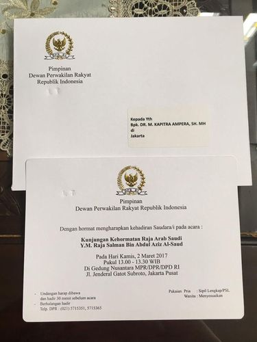 Rizieq dan Ulama GNPF MUI Diundang DPR Simak Pidato Raja Salman