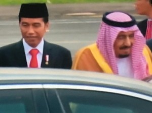 Jokowi dan Raja Salman Menuju Istana Bogor dengan Mobil Terpisah