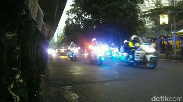 Rombongan Raja Salman Tiba di Hotel Raffles Kuningan