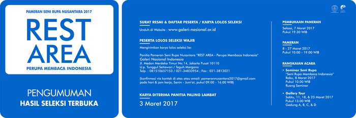 100 Karya Seni Lolos Seleksi Pameran Rest Area di Jakarta