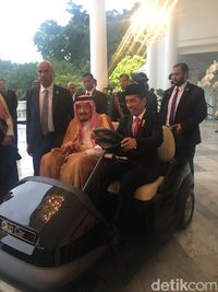 Momen Kebersamaan Jokowi dan Raja Salman di Istana Bogor