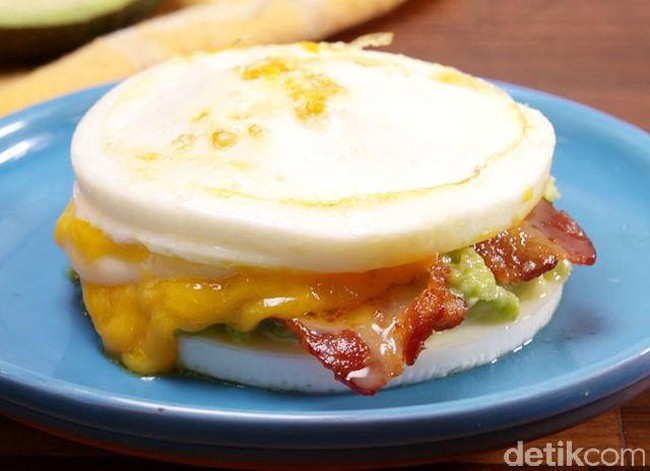 Yuk, Bikin Burger dari Telur yang Gurih Enak Tanpa Roti!
