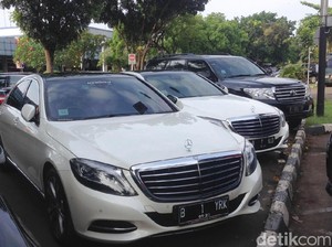 Penampakan Kendaraan untuk Rombongan Raja Salman di Bandara Halim