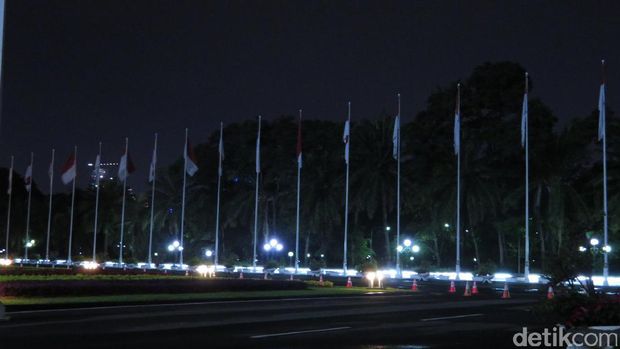 Suasana Gedung DPR Jelang Kedatangan Raja Salman 