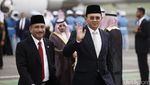 Raja Salman Tiba di Bandara Halim