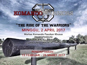 Jelang HUT, Kopassus Gelar Ajang Lomba Lari Komando Warriors 