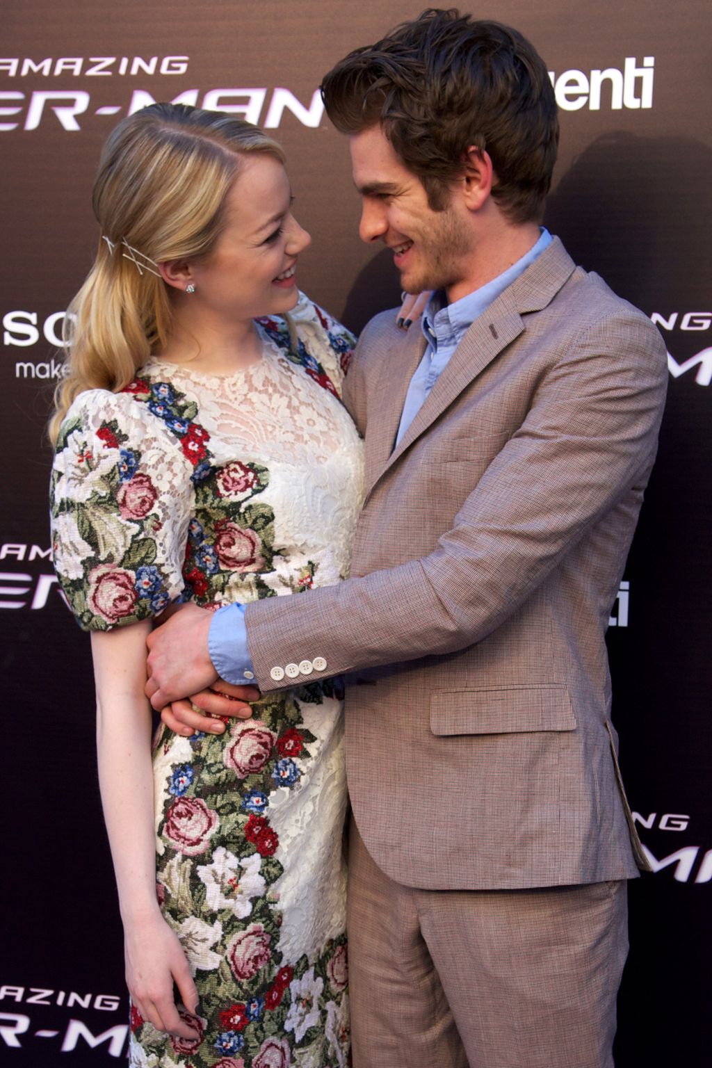 MADRID, SPAIN - JUNE 21:  Actor Andrew Garfield and actress Emma Stone attend 