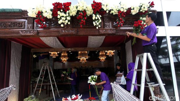 Nuansa tradisional di Gedung DPR / 