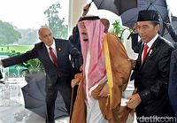Momen Kebersamaan Jokowi dan Raja Salman di Istana Bogor