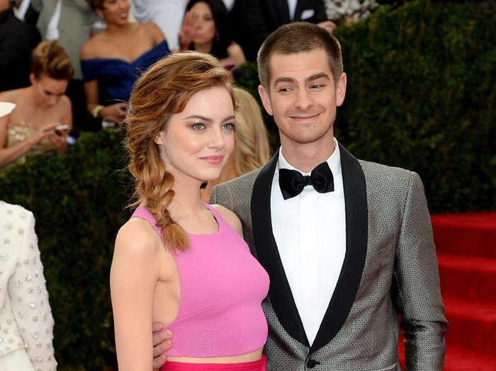MADRID, SPAIN - JUNE 21:  Actor Andrew Garfield and actress Emma Stone attend 