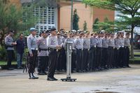 Polres Bogor Gelar Apel Pengamanan Rute Perjalanan Raja Salman