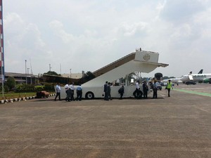 Ini Eskalator Pribadi Raja Salman yang Sudah Disiapkan di Halim