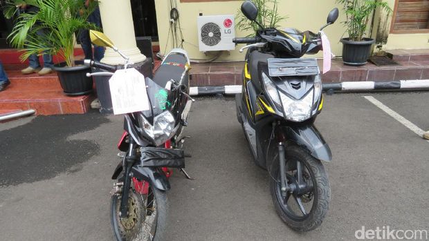 Sepeda motor disita sebagai barang bukti