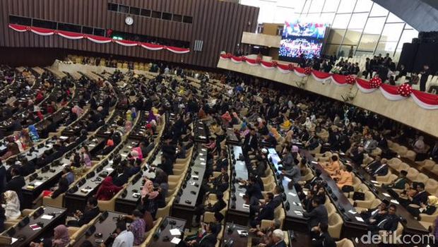 Tamu Mulai Penuhi Ruang Sidang DPR Jelang Pidato Raja Salman