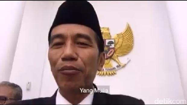 Giliran Jokowi yang mengajak Raja Salman untuk nge-vlog bareng. 