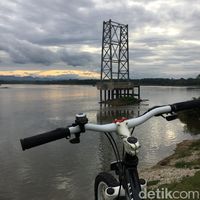 Penampakan Sungai Kampar di Kota Bangkinang (Ray Jordan)