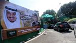 Spanduk Penyambutan Raja Salman di DPR