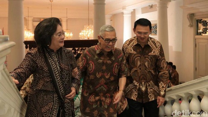 Ahok Bertemu Try Sutrisno dan Meutia Hatta di Acara SPPT PBB-P2
