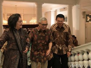 Ahok Bertemu Try Sutrisno dan Meutia Hatta di Acara SPPT PBB-P2