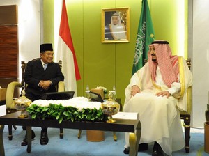 Ini Momen Ketika Wapres JK Bertemu dengan Raja Salman