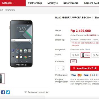 BlackBerry 'Merah Putih' Sudah Bisa Dipesan, Harganya?