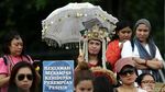 Aksi Womens March di Depan Istana Merdeka