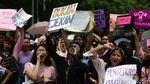 Aksi Womens March di Depan Istana Merdeka
