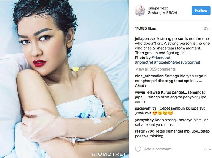 Kondisinya Makin Membaik, Julia Perez akan Berobat ke Jepang?