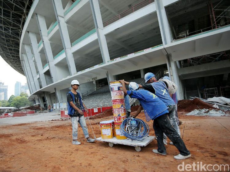 Masih Direnovasi, Begini Penampakan Terkini Stadion GBK