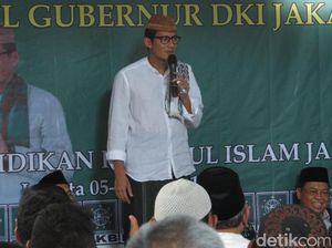Didukung PKB Jakpus, Sandi: Mereka Bisa Bantu Klarifikasi Hasutan