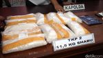 Kapolda Metro Gelar Barang Bukti Sabu Jaringan Taiwan
