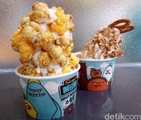 Sweet Monster: Creamy Lembut, Es Krim Vanilla dengan Taburan Popcorn Renyah