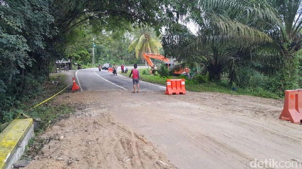 Jalan Amblas di Kampar Riau Sudah Bisa Dilalui