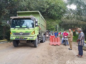 Jalan Amblas di Kampar Riau Sudah Bisa Dilalui
