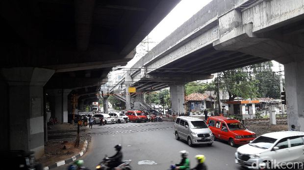 Penampakan Perlintasan TB Simatupang yang akan Ditutup