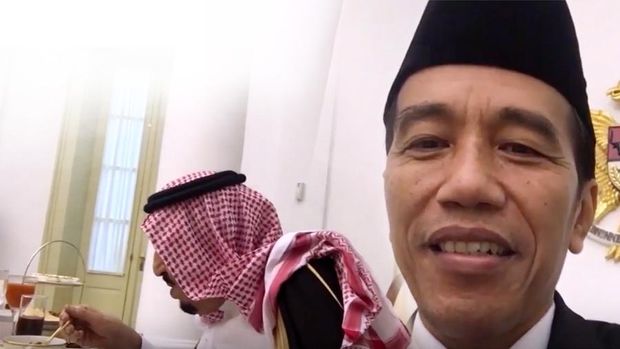 Vlog Jokowi dan Raja Salman di Indonesia. 