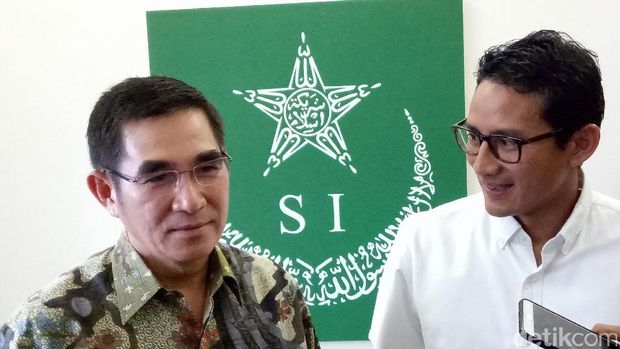 Sandiaga bertemu Ketum Syarikat Islam Hamdan Zoelva / 
