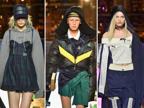 Foto: Hebohnya Fashion Show Rihanna x Puma di Perpustakaan Kuno  