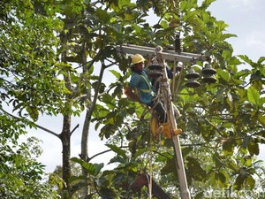PLN Kerja Bakti Benahi Listrik di Sumbar Pasca Banjir