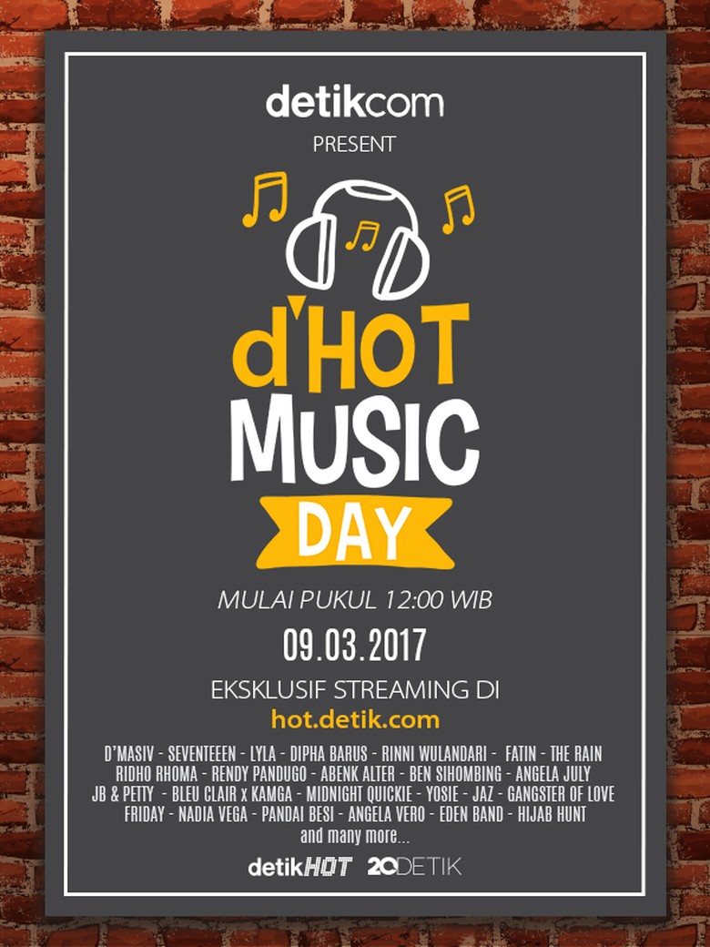 Nantikan 23 Musisi Indonesia Bersatu Di DHOT Music Day