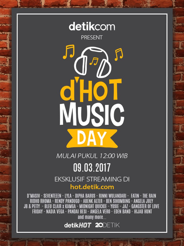 Nantikan! 23 Musisi Indonesia Bersatu di dHOT Music Day Nantikan! 23 Musisi Indonesia Bersatu di dHOT Music Day