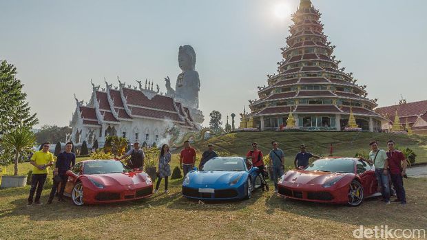 Pengguna Ferrari Indonesia Jalan-jalan di Chiang Rai