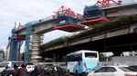 Pemasangan Box Girder MRT Jakarta