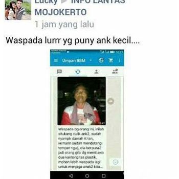 Viral Penculik Anak Berkeliaran di Sidoarjo Hoax