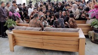 Jokowi dan SBY menggelar jumpa pers usai pertemuan. Pool/Anung/SBY Centre.