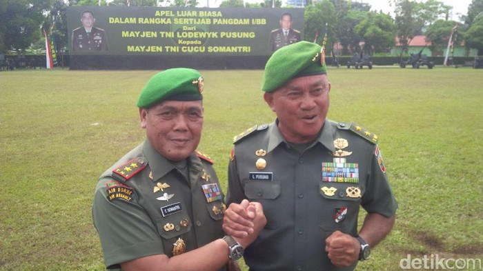 Mayjen Cucu Somantri Resmi Jabat Pangdam Bukit Barisan