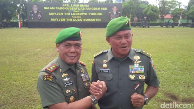 Mayjen Cucu Somantri Resmi Jabat Pangdam Bukit Barisan